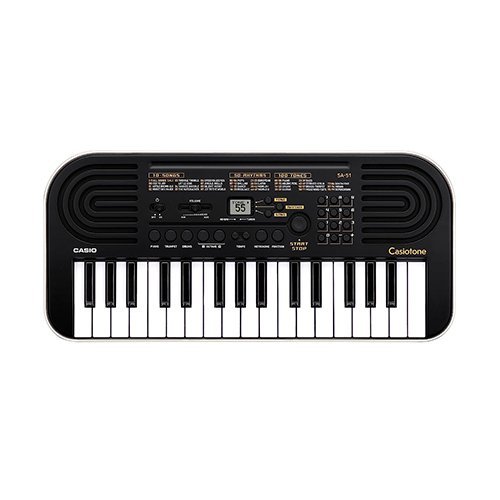 Casiotone Mini Keyboard SA-51 with Piano tones Black