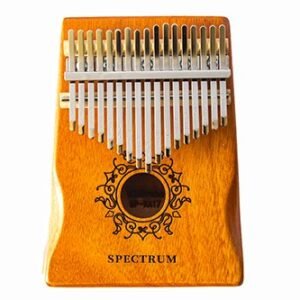 brown wooden spectrum kalimba