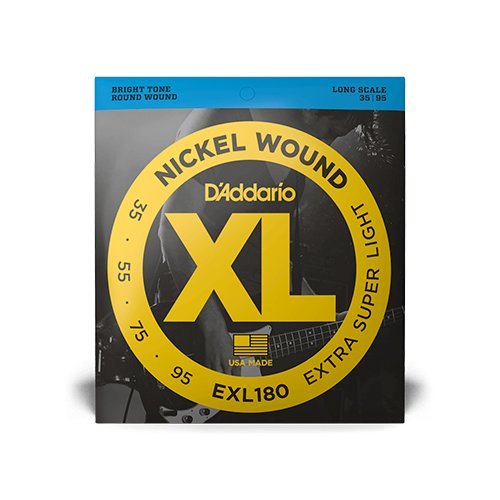 D’Addario EXL180 / 35-95 Extra Super Light Long Scale Bass Strings (Nickel Wound)