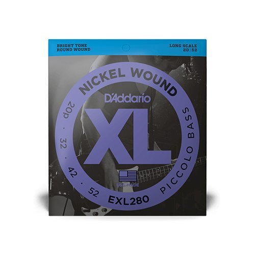 D’Addario EXL280 / 20-52 Piccolo Long Scale Bass Strings (Nickel Wound)