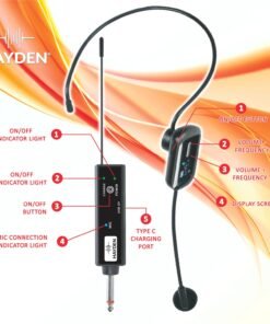 HAYDEN HY 41 UHF HEADSET WIRELESS MICROPHONE 2