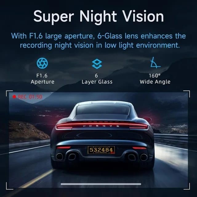 Hayden X1 4K QHD 1440P Car Dash Camera - Image 5